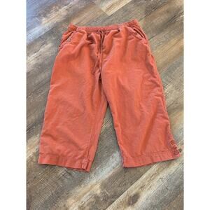 Erika Rust Cotton Capri Pants Women’s L 100% Cotton